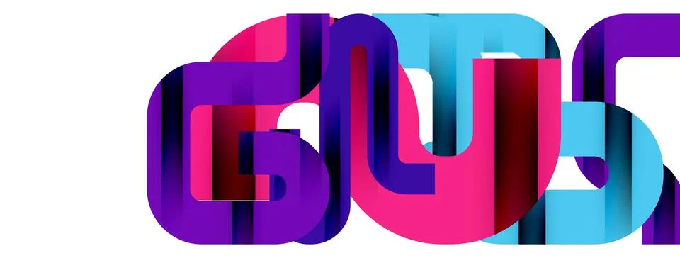 Dynamic waves, flowing lines, stripes vector geometric elements minimal pattern Stock Illustration