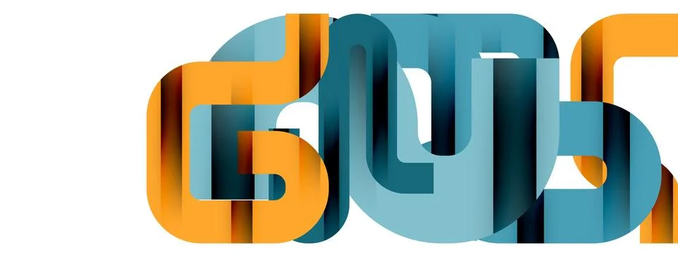 Dynamic waves, flowing lines, stripes vector geometric elements minimal pattern Illustrazione stock