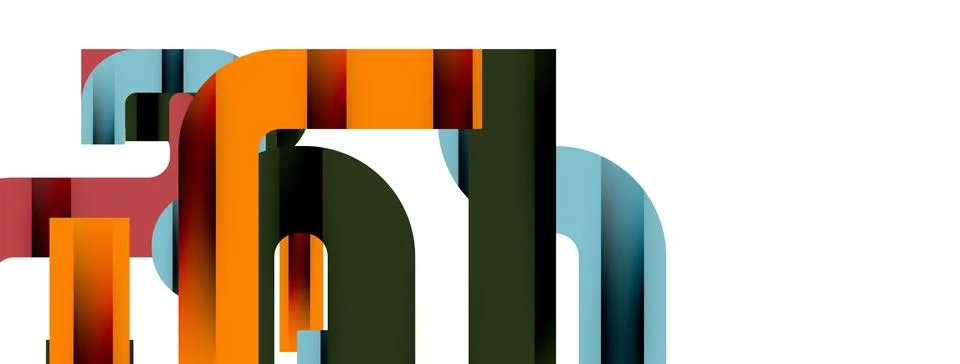 Dynamic waves, flowing lines, stripes vector geometric elements minimal pattern Illustrazione stock