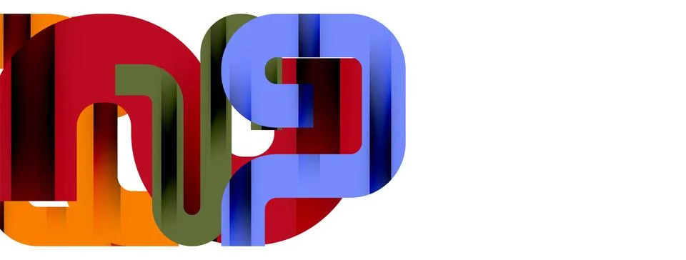 Dynamic waves, flowing lines, stripes vector geometric elements minimal pattern 스톡 일러스트