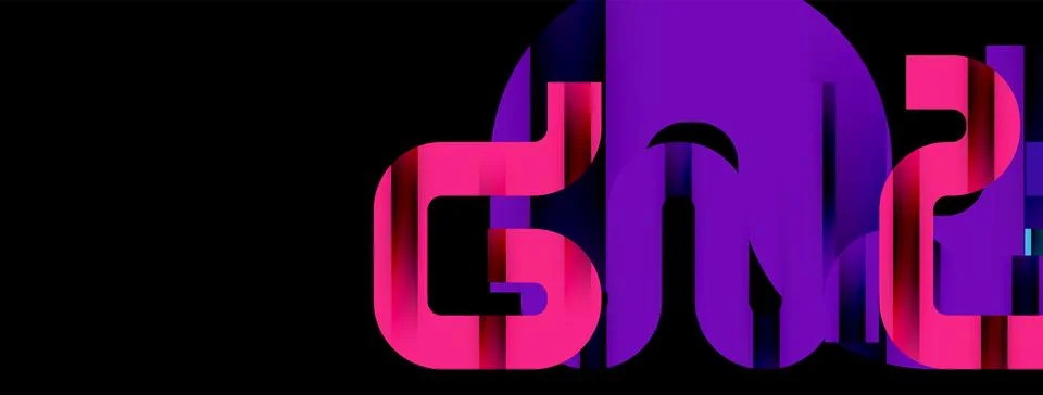 Dynamic waves, flowing lines, stripes vector geometric elements minimal pattern Illustrazione stock