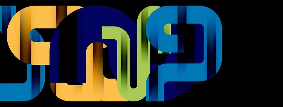 Dynamic waves, flowing lines, stripes vector geometric elements minimal pattern 스톡 일러스트