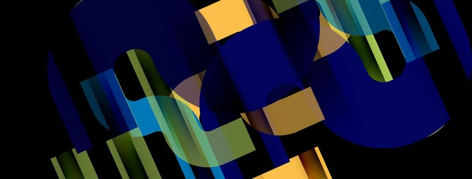 Dynamic waves, flowing lines, stripes vector geometric elements minimal pattern イラスト素材