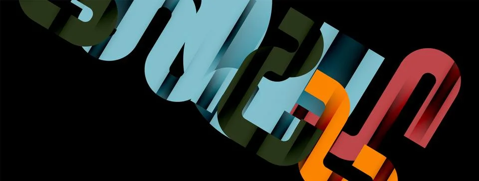 Dynamic waves, flowing lines, stripes vector geometric elements minimal pattern Stock Illustration