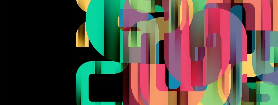 Dynamic waves, flowing lines, stripes vector geometric elements minimal pattern Illustrazione stock