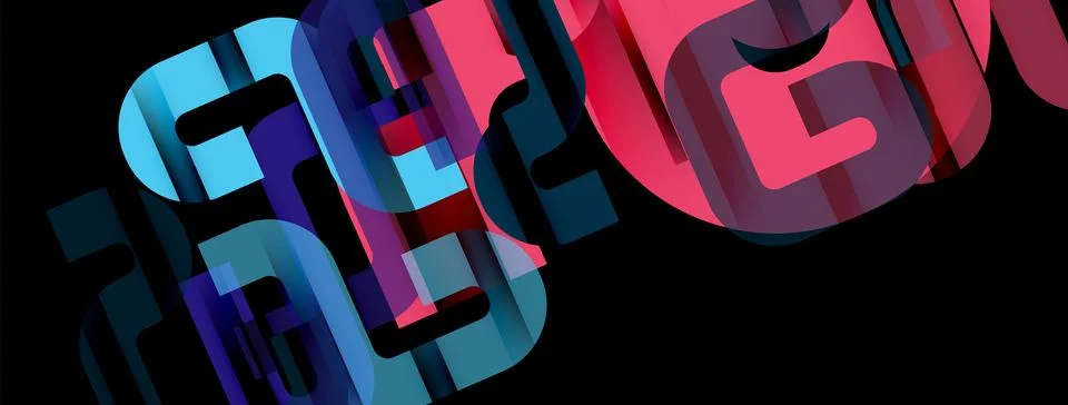 Dynamic waves, flowing lines, stripes vector geometric elements minimal pattern Stock Illustration