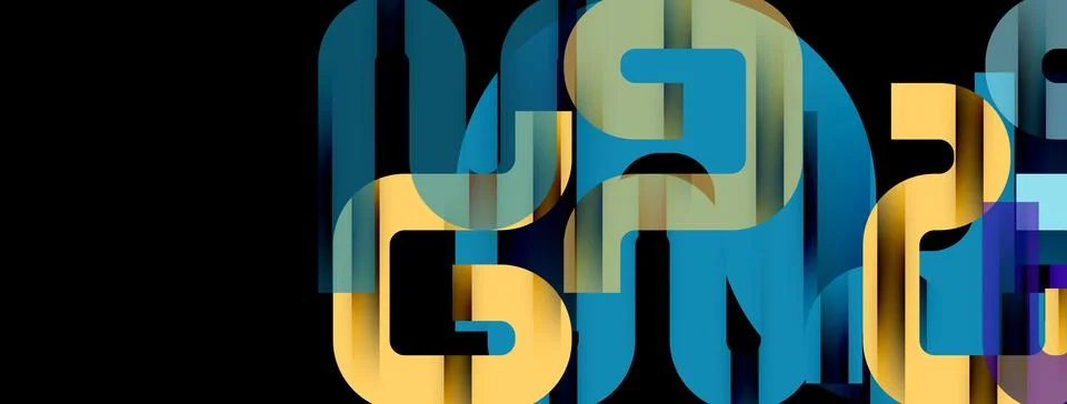 Dynamic waves, flowing lines, stripes vector geometric elements minimal pattern イラスト素材