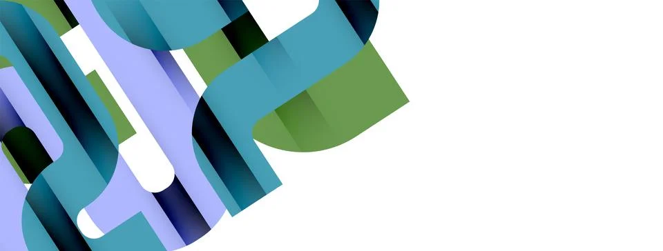 Dynamic waves, flowing lines, stripes vector geometric elements minimal pattern 스톡 일러스트