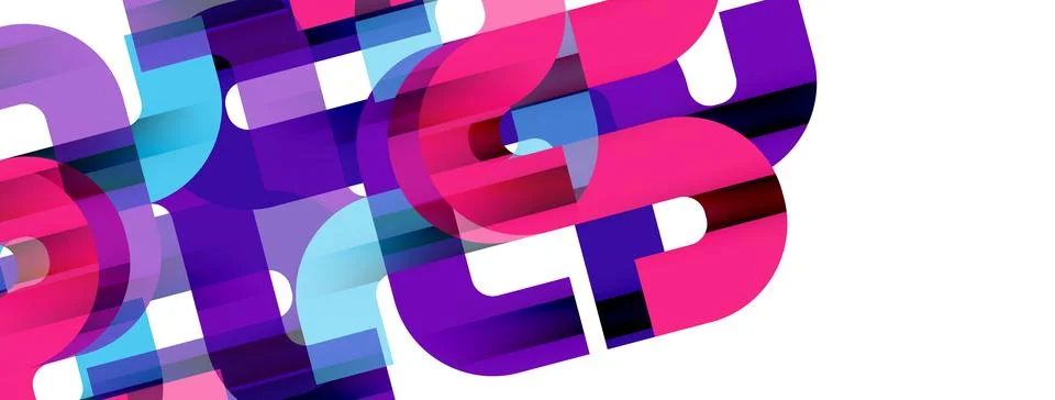 Dynamic waves, flowing lines, stripes vector geometric elements minimal pattern Illustrazione stock