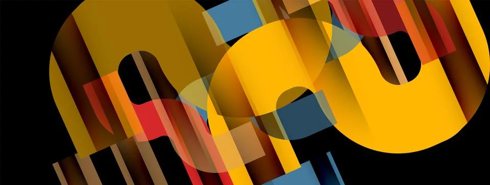 Dynamic waves, flowing lines, stripes vector geometric elements minimal pattern Stock Illustration