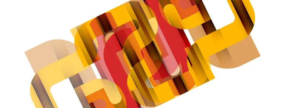 Dynamic waves, flowing lines, stripes vector geometric elements minimal pattern Illustrazione stock