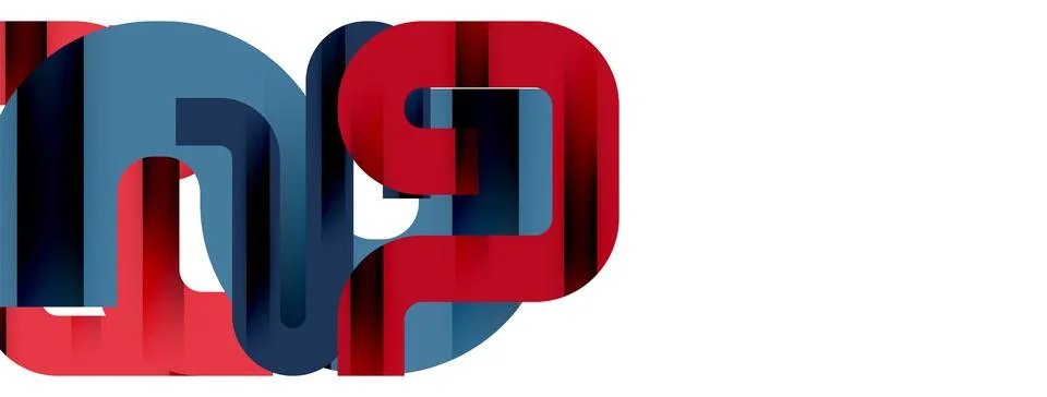 Dynamic waves, flowing lines, stripes vector geometric elements minimal pattern Stock Illustration