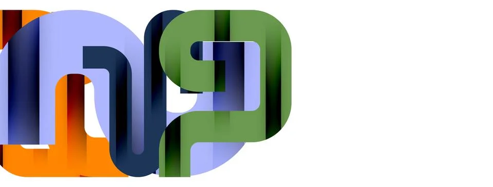 Dynamic waves, flowing lines, stripes vector geometric elements minimal pattern Stock Illustration