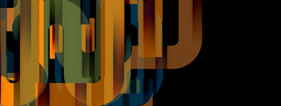 Dynamic waves, flowing lines, stripes vector geometric elements minimal pattern Illustrazione stock
