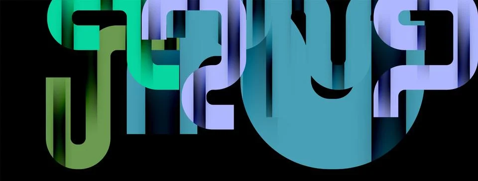 Dynamic waves, flowing lines, stripes vector geometric elements minimal pattern イラスト素材