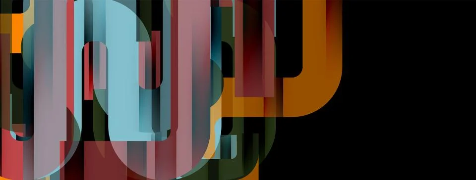 Dynamic waves, flowing lines, stripes vector geometric elements minimal pattern 스톡 일러스트