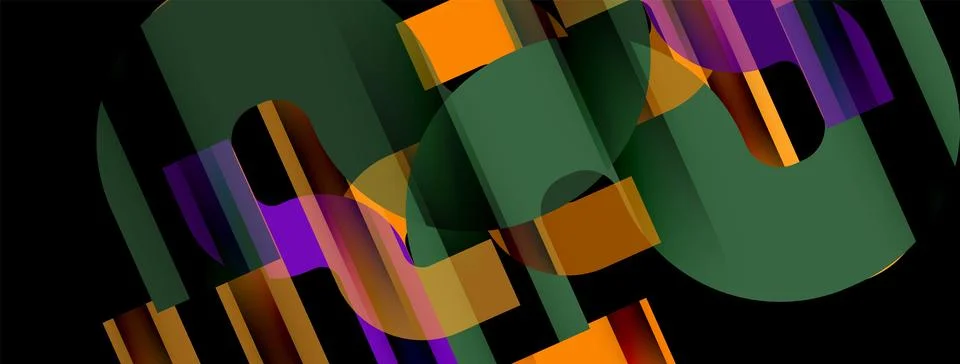 Dynamic waves, flowing lines, stripes vector geometric elements minimal pattern 스톡 일러스트