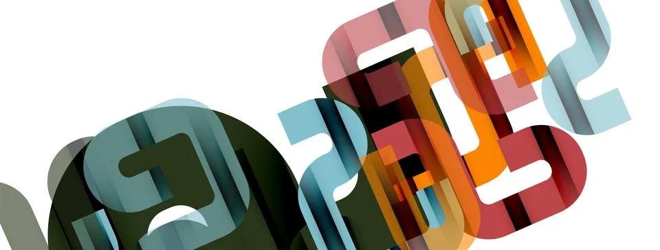 Dynamic waves, flowing lines, stripes vector geometric elements minimal pattern Stockillustratie