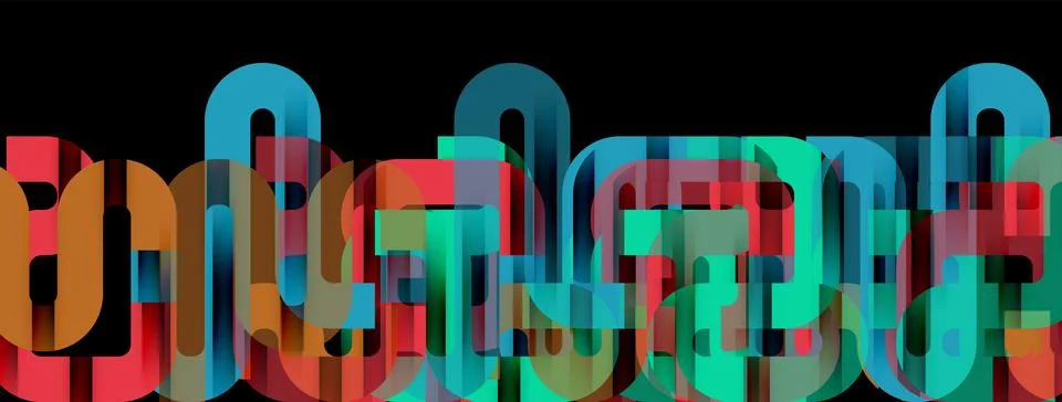 Dynamic waves, flowing lines, stripes vector geometric elements minimal pattern Illustrazione stock