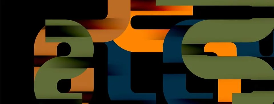 Dynamic waves, flowing lines, stripes vector geometric elements minimal pattern 스톡 일러스트