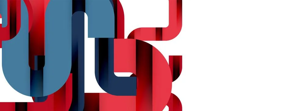 Dynamic waves, flowing lines, stripes vector geometric elements minimal pattern Illustrazione stock