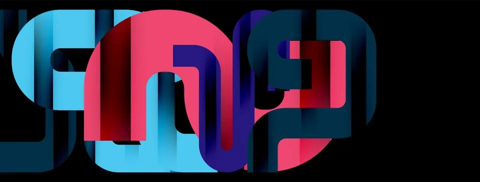 Dynamic waves, flowing lines, stripes vector geometric elements minimal pattern 스톡 일러스트