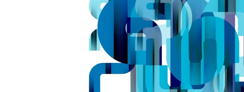 Dynamic waves, flowing lines, stripes vector geometric elements minimal pat.. Ilustración de archivo