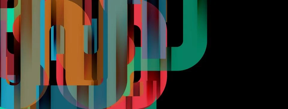 Dynamic waves, flowing lines, stripes vector geometric elements minimal pattern Illustrazione stock