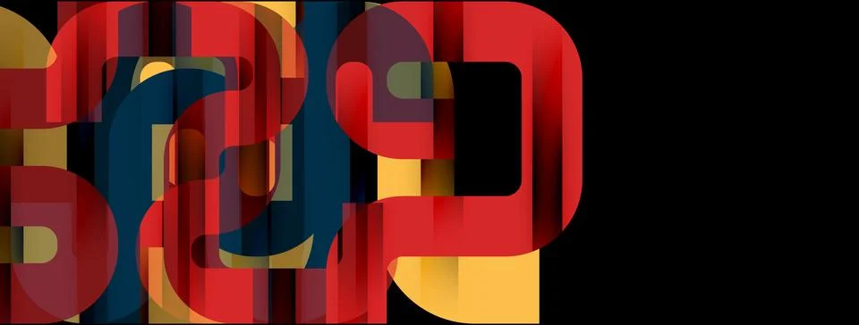Dynamic waves, flowing lines, stripes vector geometric elements minimal pattern Illustrazione stock