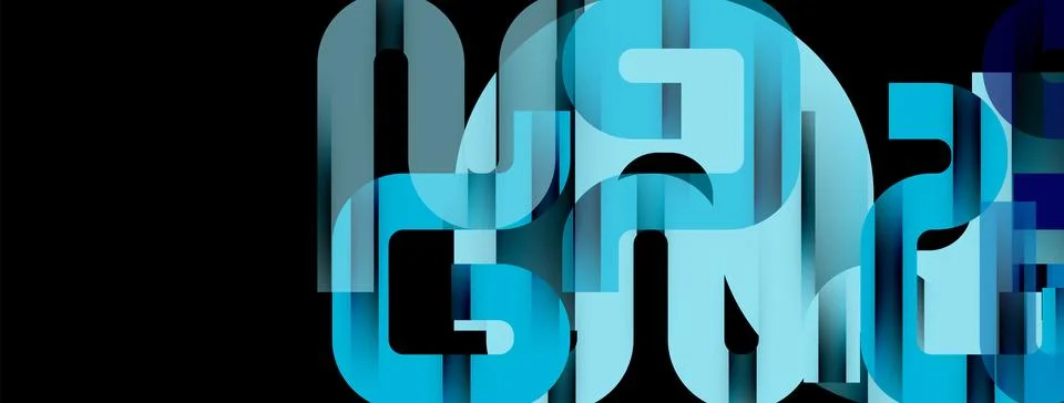 Dynamic waves, flowing lines, stripes vector geometric elements minimal pattern Illustrazione stock