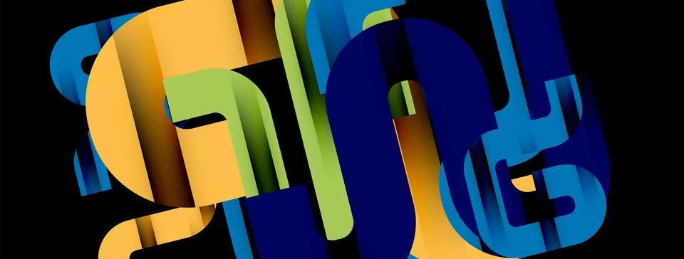 Dynamic waves, flowing lines, stripes vector geometric elements minimal pattern イラスト素材