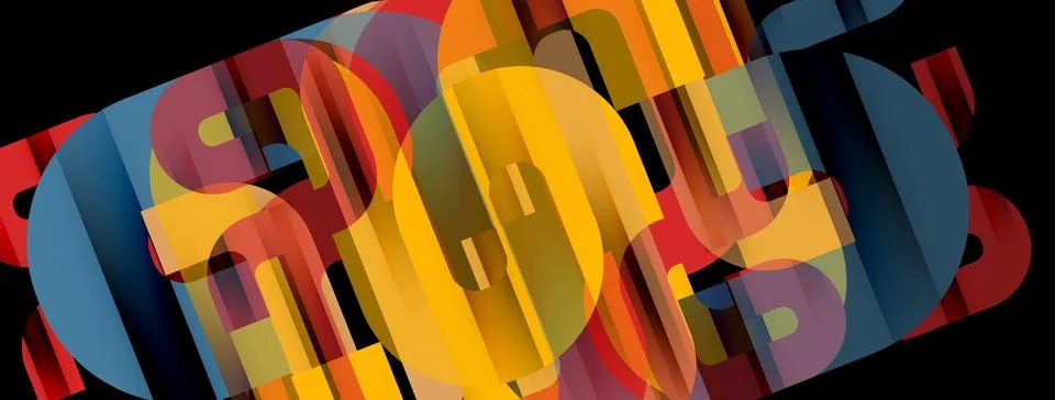 Dynamic waves, flowing lines, stripes vector geometric elements minimal pattern Stockillustratie