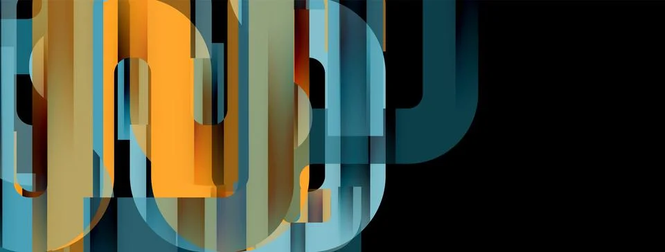 Dynamic waves, flowing lines, stripes vector geometric elements minimal pattern 스톡 일러스트