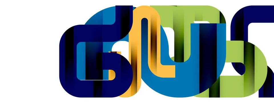 Dynamic waves, flowing lines, stripes vector geometric elements minimal pattern 스톡 일러스트