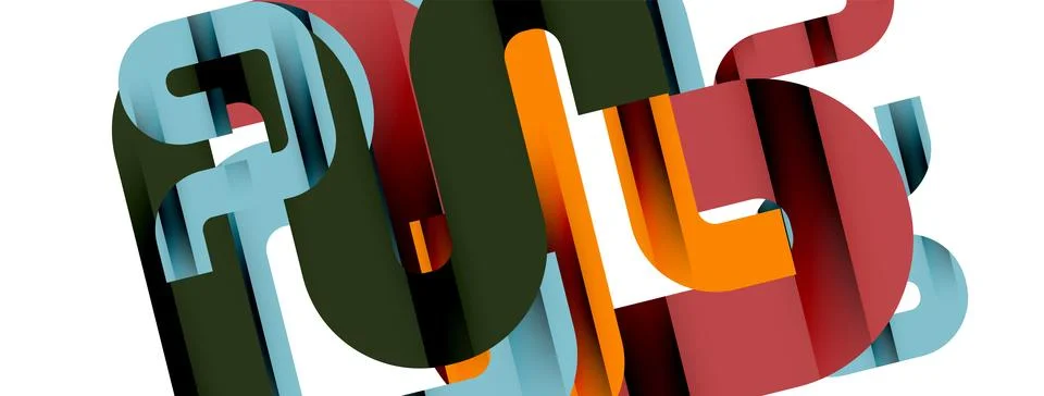 Dynamic waves, flowing lines, stripes vector geometric elements minimal pattern Illustrazione stock