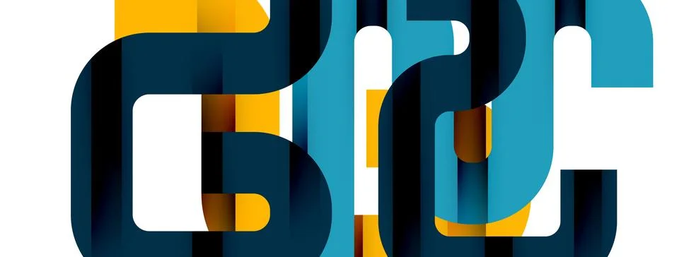 Dynamic waves, flowing lines, stripes vector geometric elements minimal pattern イラスト素材