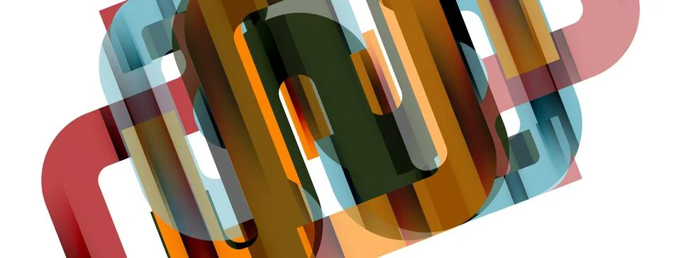 Dynamic waves, flowing lines, stripes vector geometric elements minimal pattern Stock Illustration