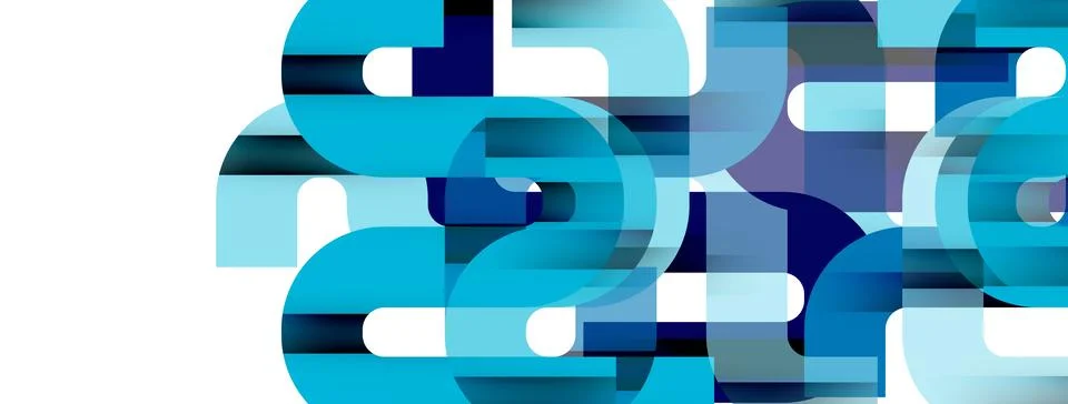 Dynamic waves, flowing lines, stripes vector geometric elements minimal pattern 스톡 일러스트