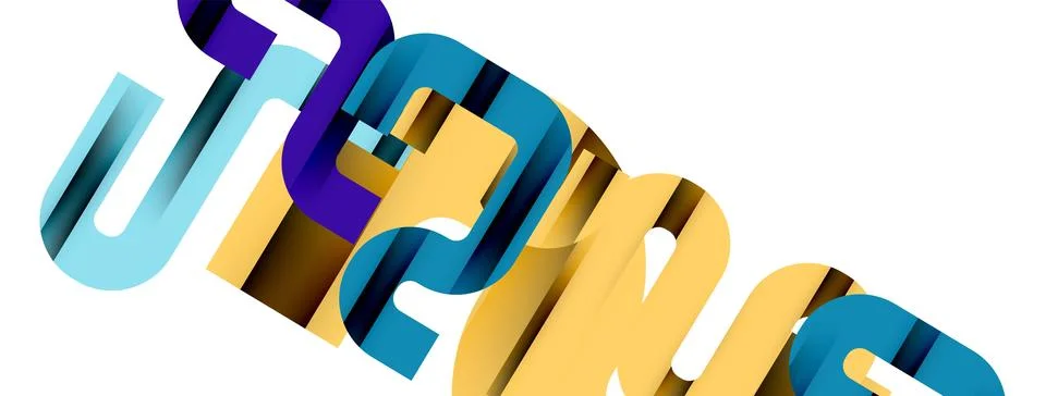 Dynamic waves, flowing lines, stripes vector geometric elements minimal pattern Illustrazione stock