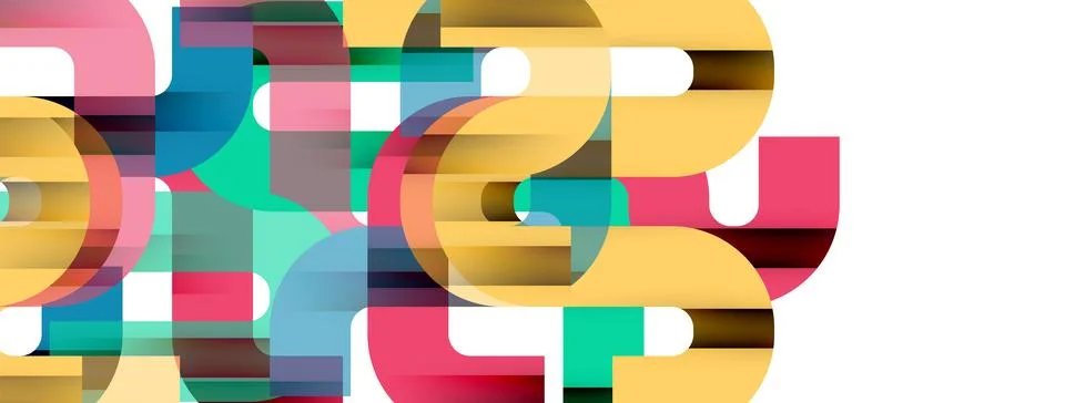 Dynamic waves, flowing lines, stripes vector geometric elements minimal pattern Illustrazione stock