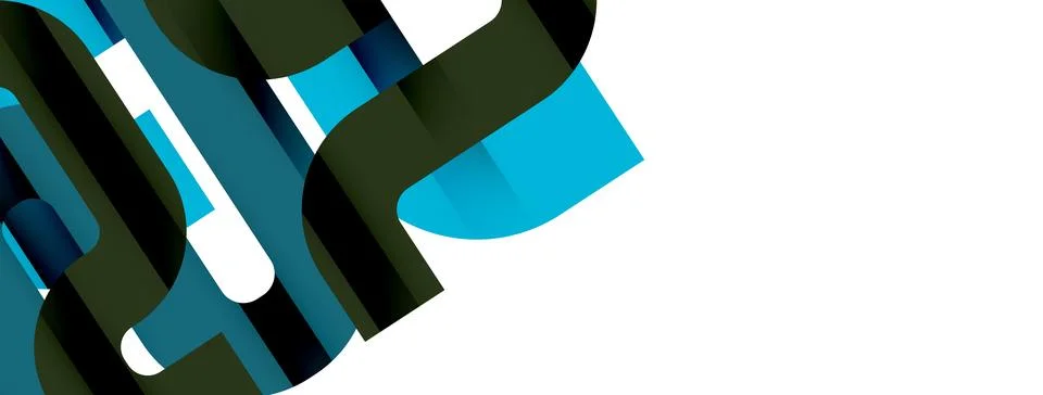 Dynamic waves, flowing lines, stripes vector geometric elements minimal pattern Illustrazione stock