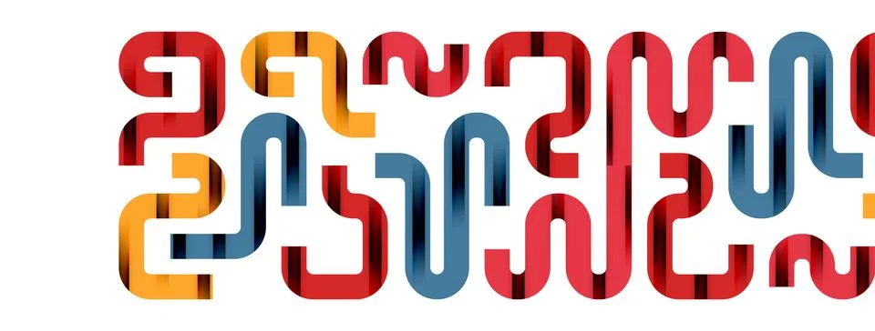 Dynamic waves, flowing lines, stripes vector geometric elements minimal pattern イラスト素材