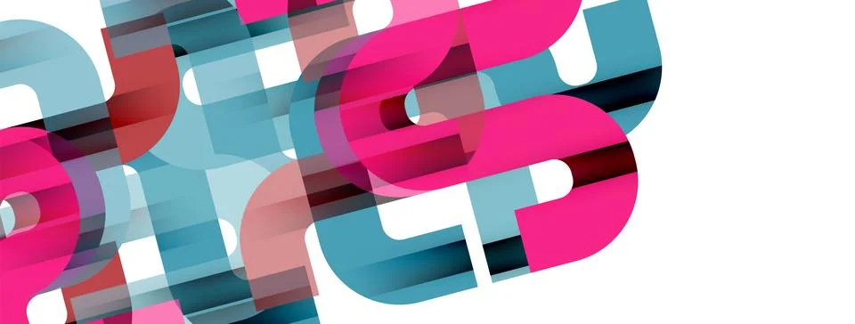 Dynamic waves, flowing lines, stripes vector geometric elements minimal pattern 스톡 일러스트