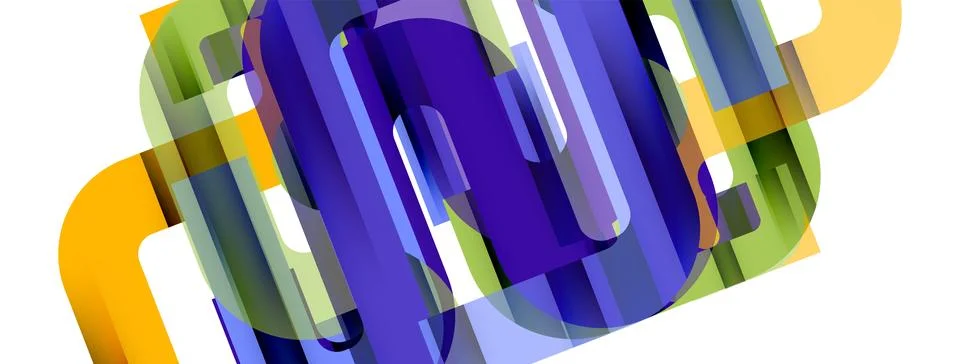 Dynamic waves, flowing lines, stripes vector geometric elements minimal pattern イラスト素材