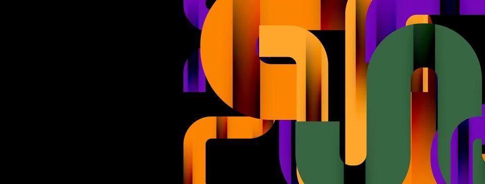 Dynamic waves, flowing lines, stripes vector geometric elements minimal pattern Illustrazione stock