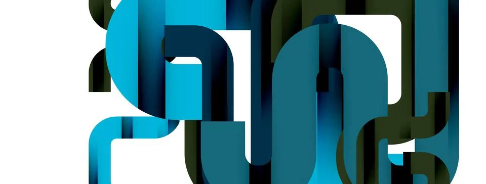 Dynamic waves, flowing lines, stripes vector geometric elements minimal pattern Stock Illustration