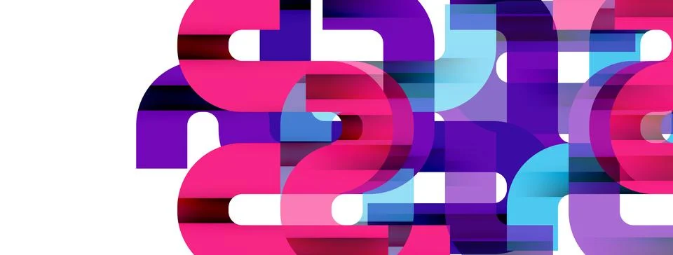 Dynamic waves, flowing lines, stripes vector geometric elements minimal pattern イラスト素材