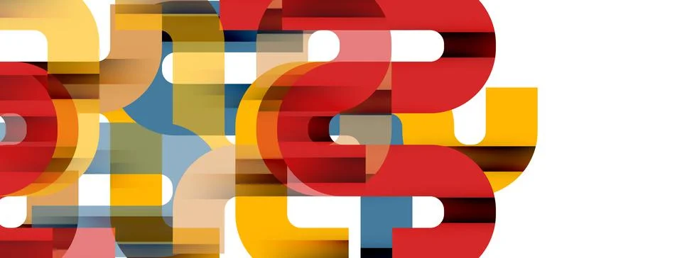 Dynamic waves, flowing lines, stripes vector geometric elements minimal pattern 스톡 일러스트