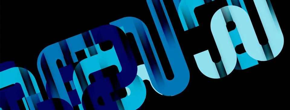 Dynamic waves, flowing lines, stripes vector geometric elements minimal pattern Illustrazione stock