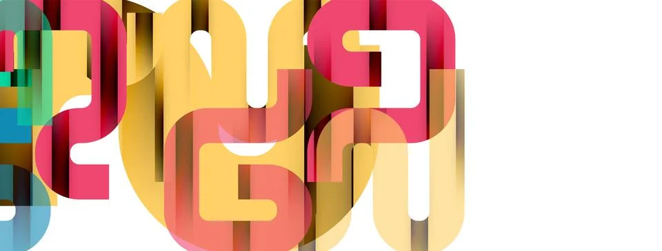 Dynamic waves, flowing lines, stripes vector geometric elements minimal pattern 스톡 일러스트